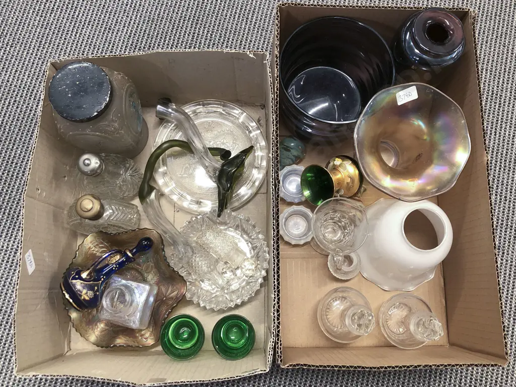 Two Boxes of Assorted Glassware Image 1++