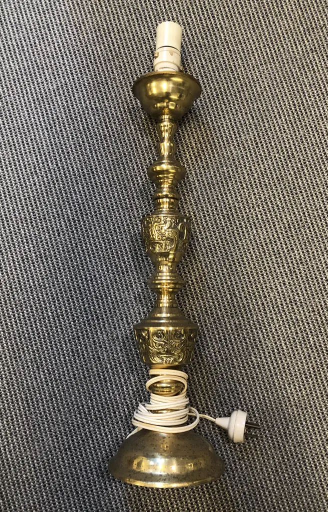 Brass Table Lamp Image 1++