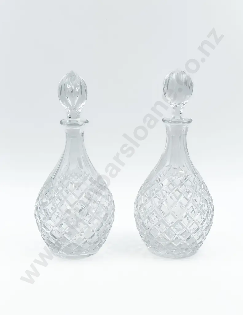 Pair of Crystal Decanters Image 1++