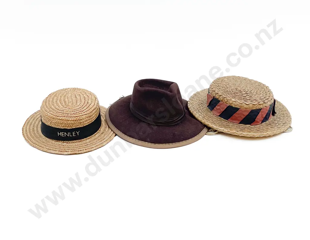 Three Vintage Dolls Hats Image 1++
