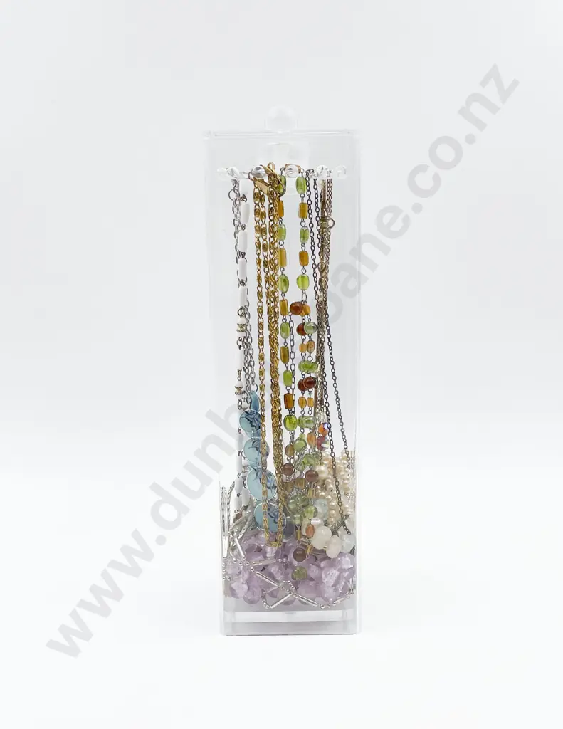 Quantity of Assorted Costume Jewellery in Display Case Image 1++