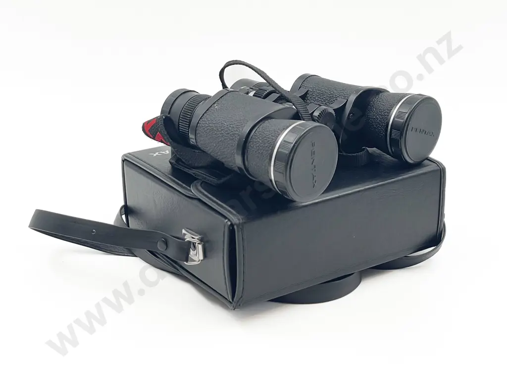 Pair Pentax 6-22 x 40 Field 5.5 at 6x Binoculars & Case Image 1++
