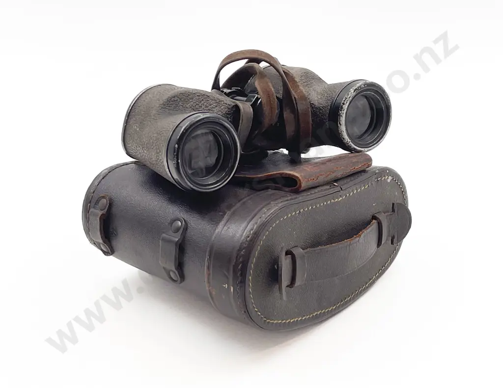 Pair Of Vintage Bausch & Lomb Rochester New York 6 x 30 Binoculars & Leather Case Image 1++