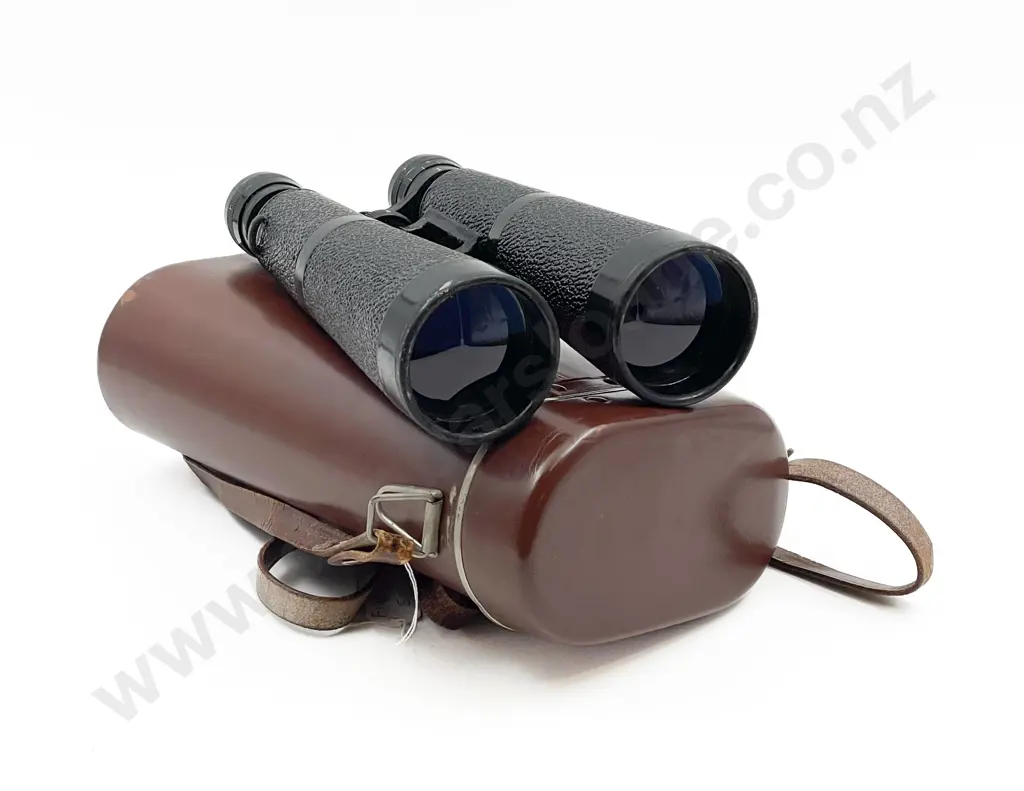 Large Pair Of Hensoldt Wetzlar Gebirg Binoculars & Leather Case Image 1++