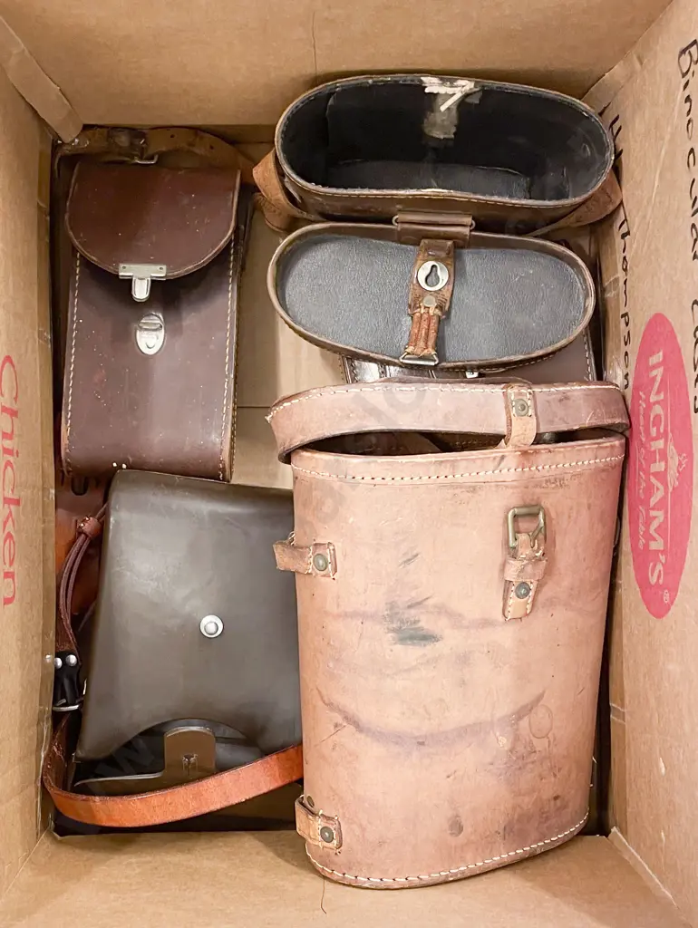 4 Leather Binocular Cases Image 1++