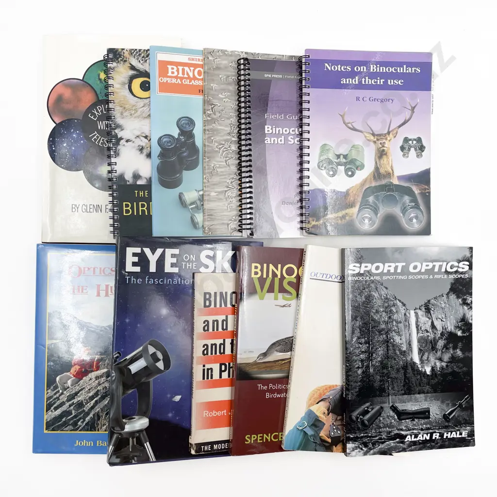 12 Books & Booklets On Optics & Binoculars Etc Image 1++