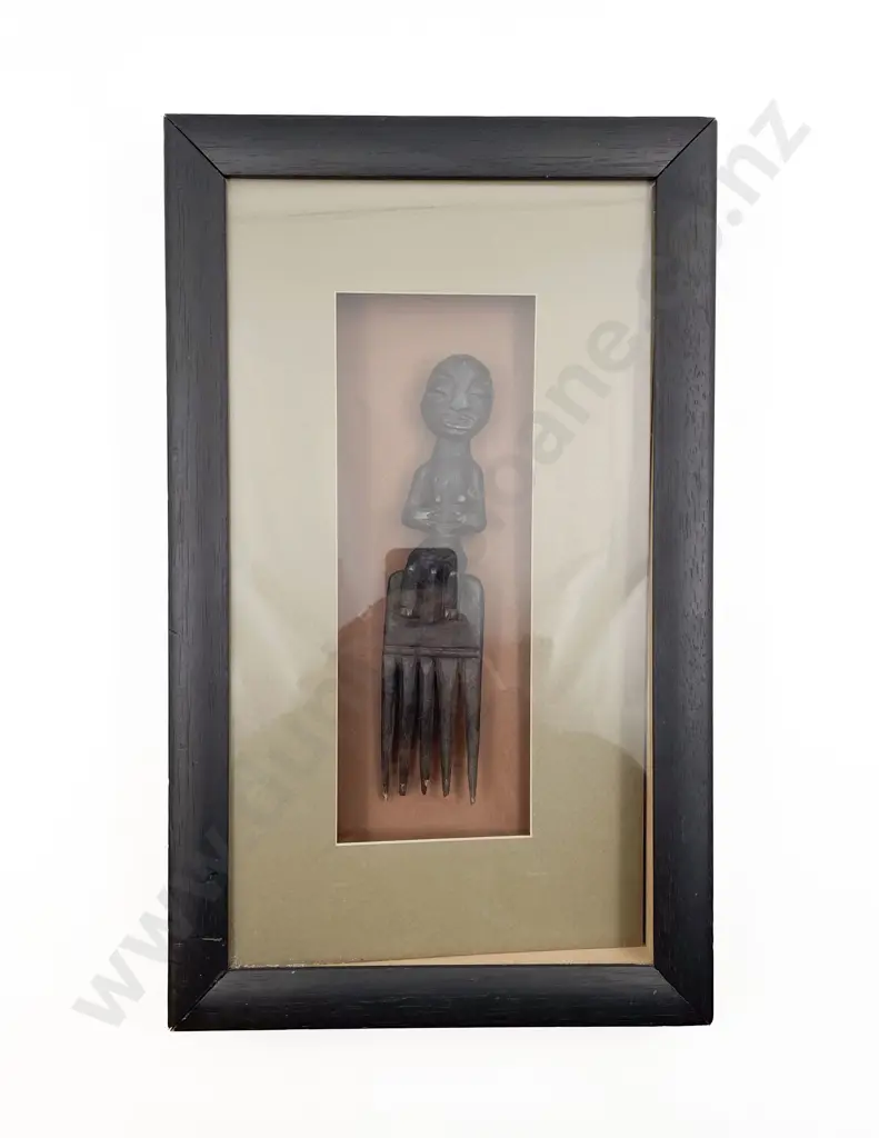 Framed African Comb Image 1++