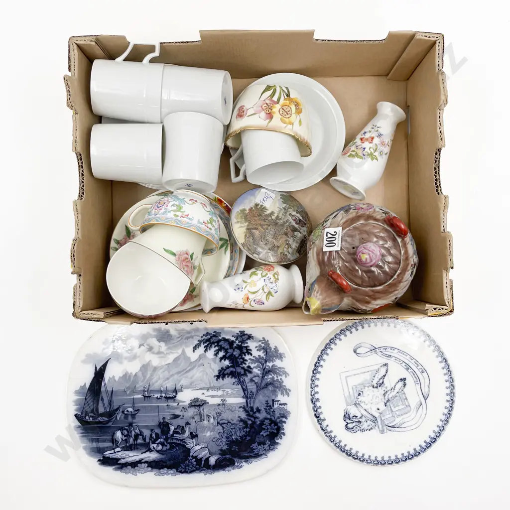 Quantity of Assorted China Together with Blue and White Wall Plaques Image 1++