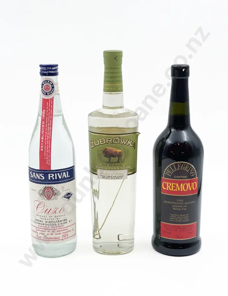 Bottle of Ouzo with Vodka and Other Image 1++