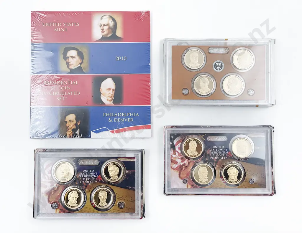 US Mint Presidential $1 Coin Proof Sets 2010 x2 Image 1++