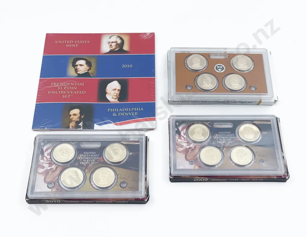 US Mint Presidential $1 Coin Proof Sets 2010 x2 Image 1++