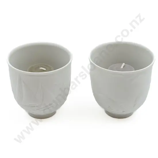 Two Lladro Candle Holders