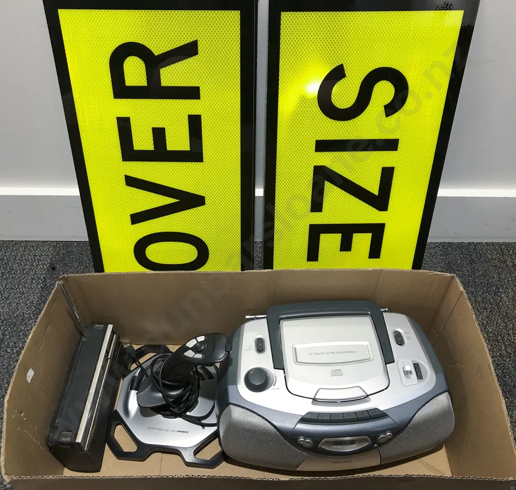 Two Oversize Signs with Games Controller etc Image 1++