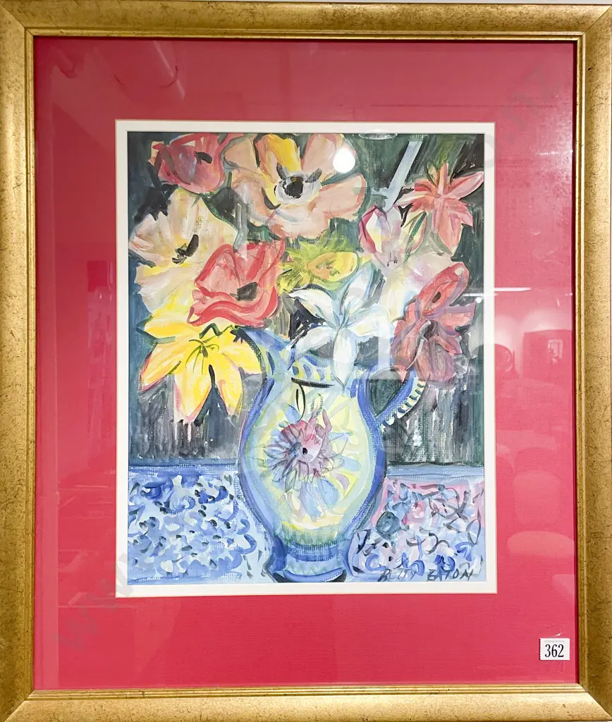 Betty Eaton - Floral Still Life - Mixed Media Image 1++