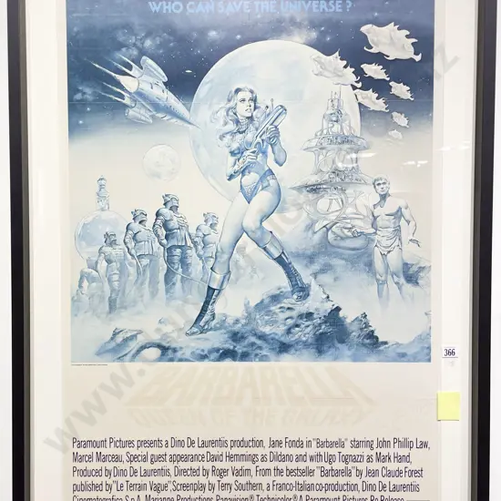 Barbarella Queen of the Galaxy Framed Vintage Movie Poster