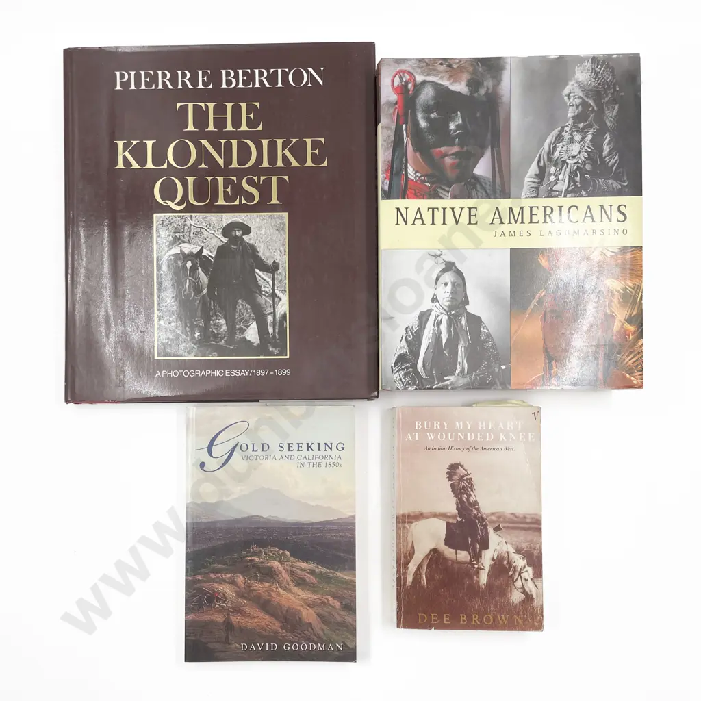 Four Assorted Reference Volumes on Native Americans and The Gold Rush Image 1++