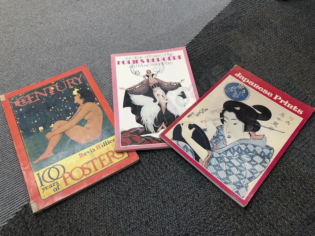 Quantity of Assorted Including Vintage Gustav Klimt Poster Book Image 1++
