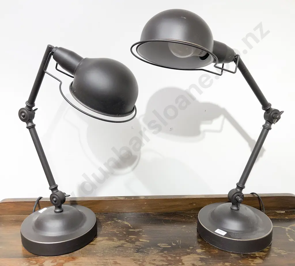 Pair of Modern Angle Poised Lamps Image 1++