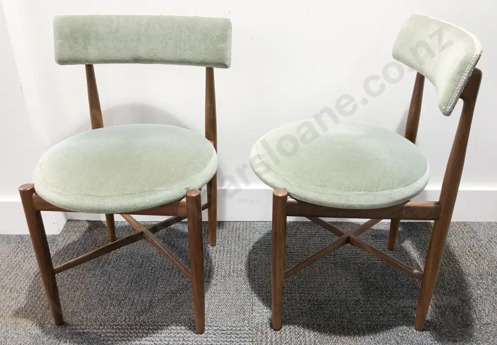 G Plan Mid-Century Teak Extension Dining Table and Six Matching Chairs Image 1++