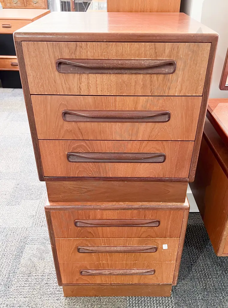 Pair of G Plan Mid-Century Teak Bedside Chests Image 1++