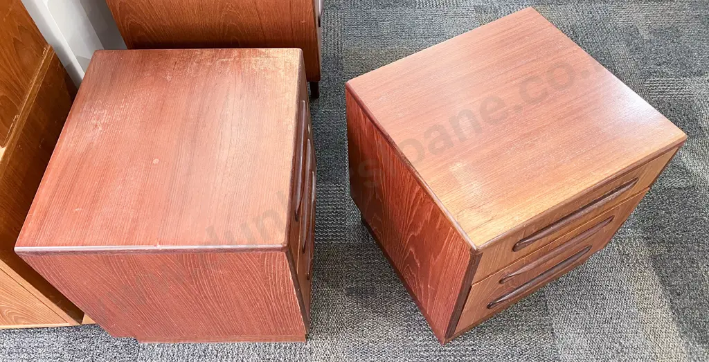 Pair of G Plan Mid-Century Teak Bedside Chests Image 1++