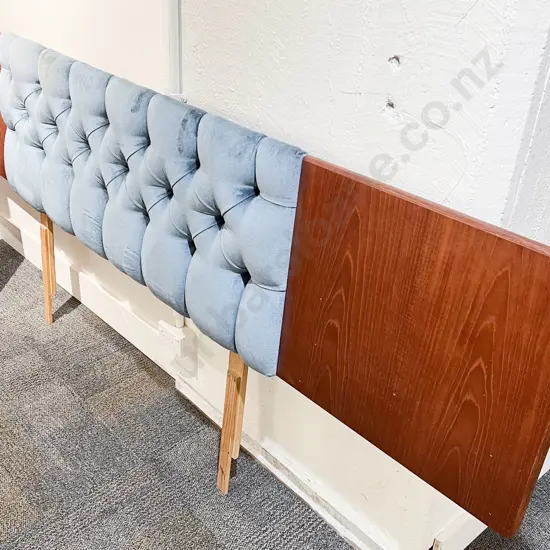 G Plan Mid-Century Teak & Button Back Continental Headboard
