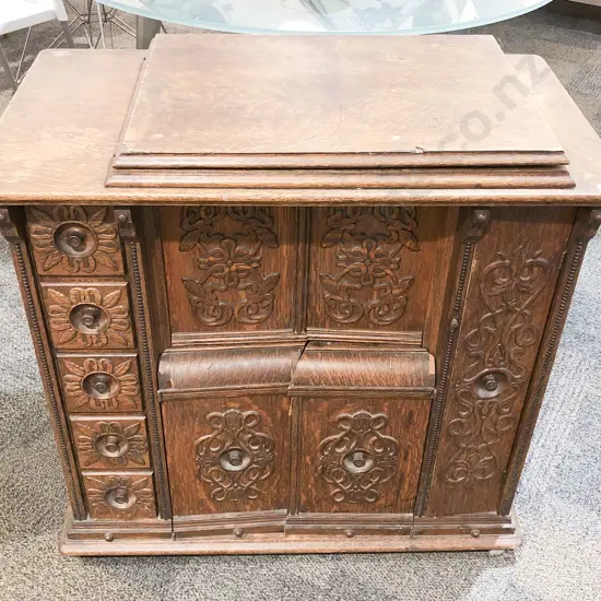 Oak Sewing Cabinet