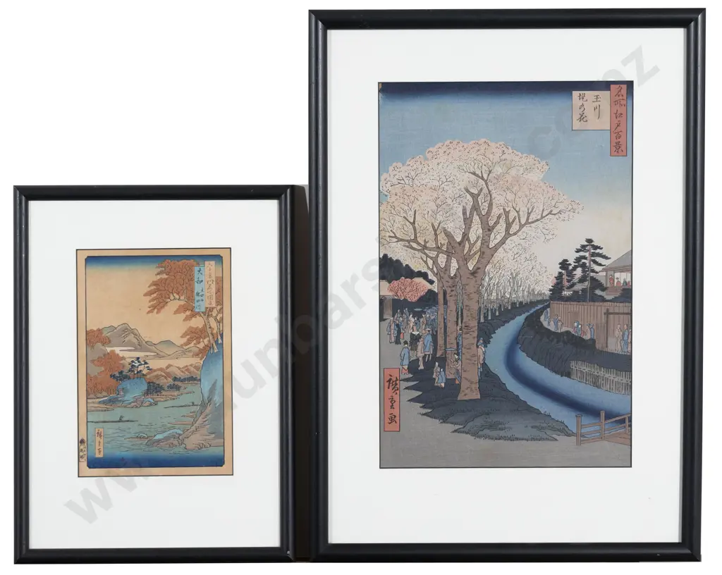 Two Japanese Woodblock Prints Image 1++