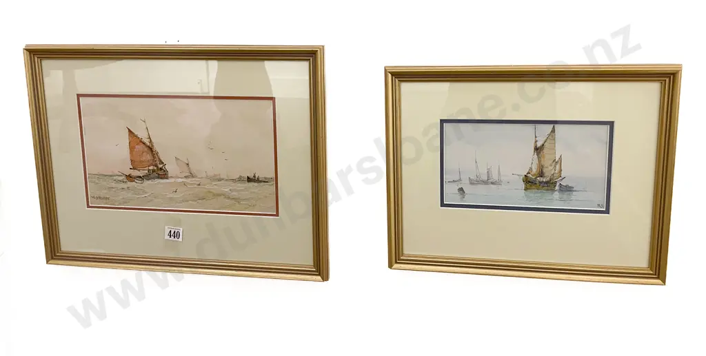 Two W Stewart - Studies of English Fishing Boats Image 1++