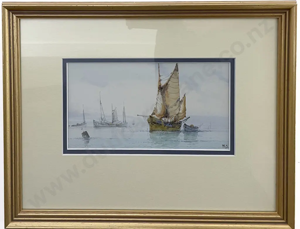 Two W Stewart - Studies of English Fishing Boats Image 1++