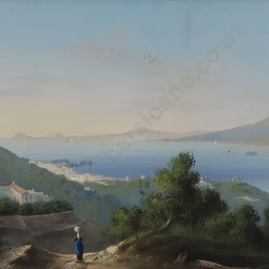 Maria Gianni (1873- 1956) - Mt Vesuvius & the Bay of Naples