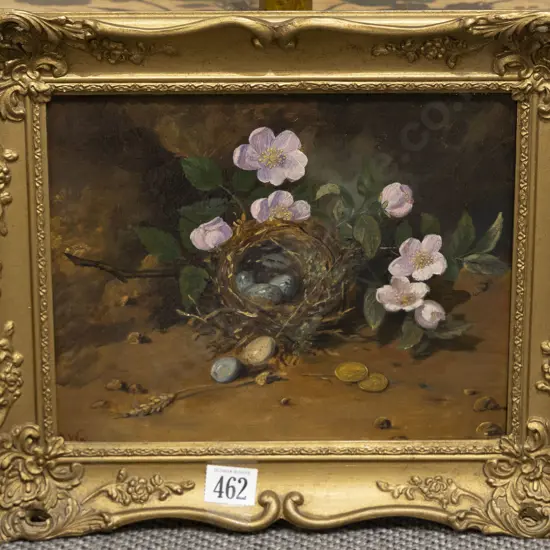 Unknown Artist - Still Life with Birds Nest & Sovereigns