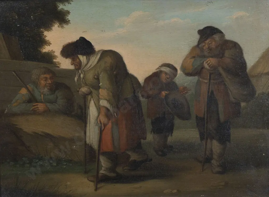 School of Pieter de Bloot - Mendicants Image 1++