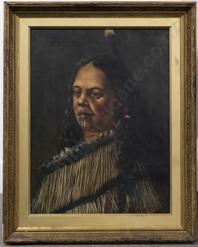 David E Hutton (1866 - 1946) - Portrait of a Māori Woman Image 1++