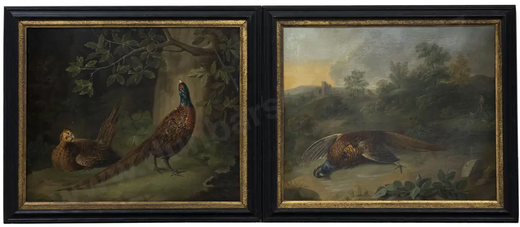 Pair C19th Paintings Depicting Grouse Image 1++