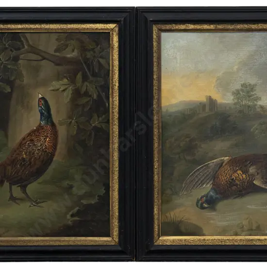 Pair C19th Paintings Depicting Grouse