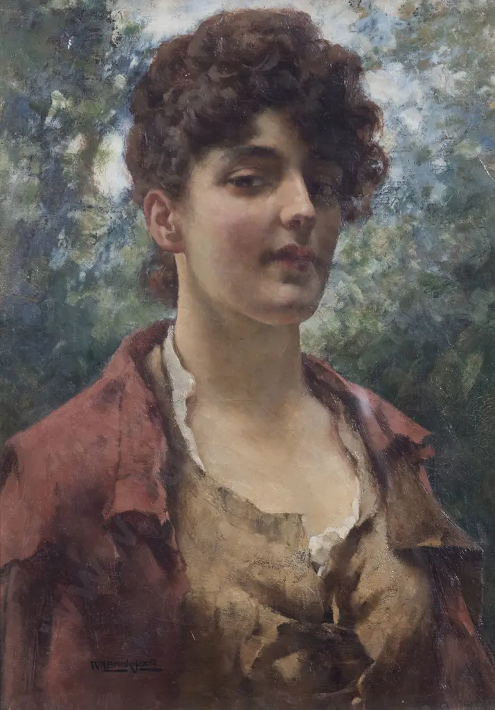 W A Breakspeare - Portrait of a Young Woman Image 1++