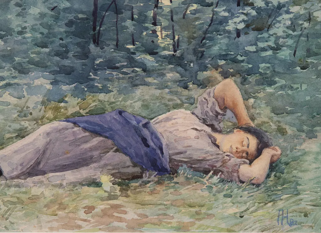Manner of Frances Hodgkins - 'Issey' Image 1++