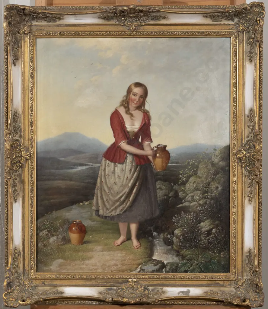 C19th Portrait of Young Girl in Scottish Landscape Image 1++