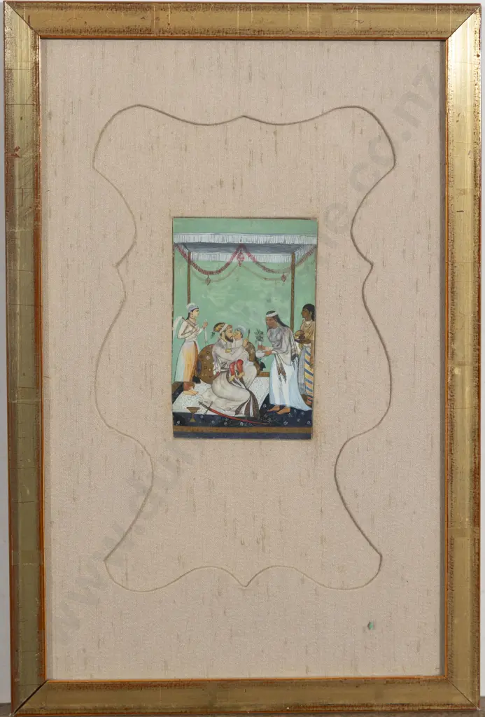 Late C19th Moghul School - Shah Jahan with Dara Shikoh Image 1++