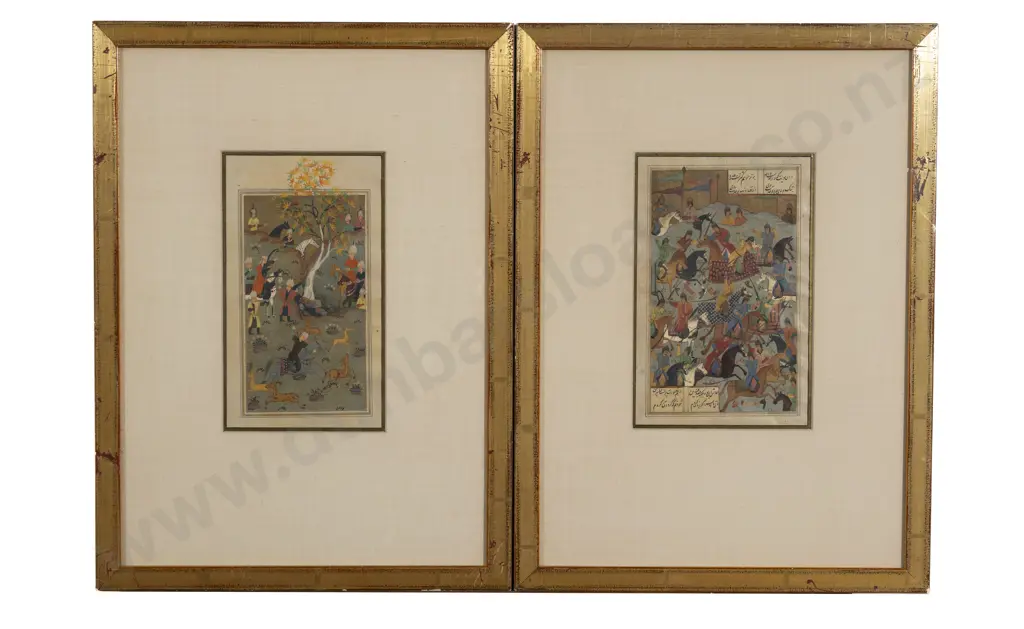 Two C19th Moghul School Artworks Image 1++