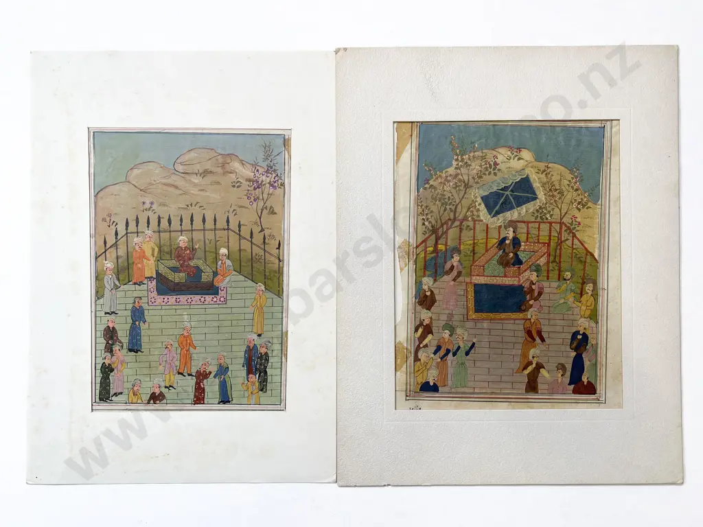 Two Moghul School Illustrations (unframed) Image 1++