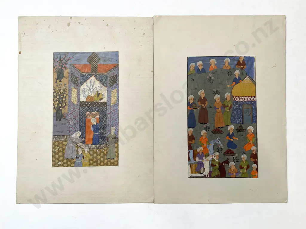 Two Moghul School Illustrations (unframed) Image 1++
