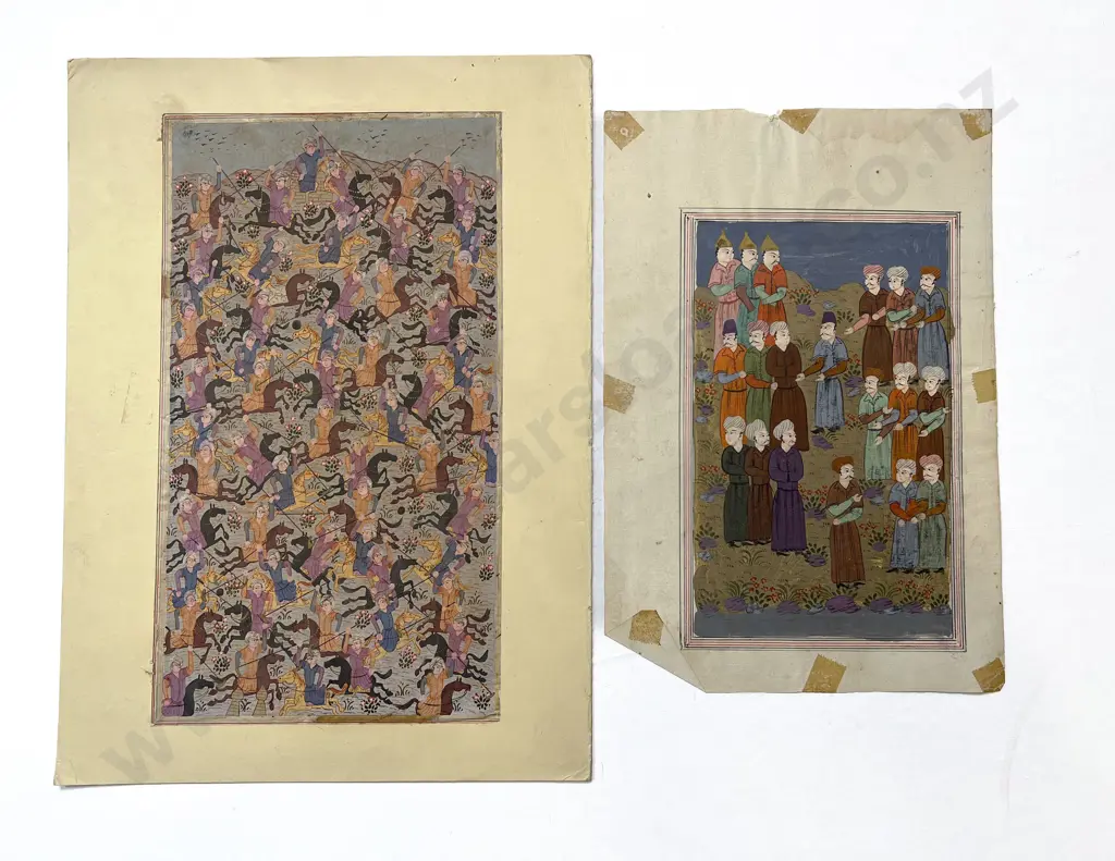 Two Moghul School Illustrations (unframed) Image 1++