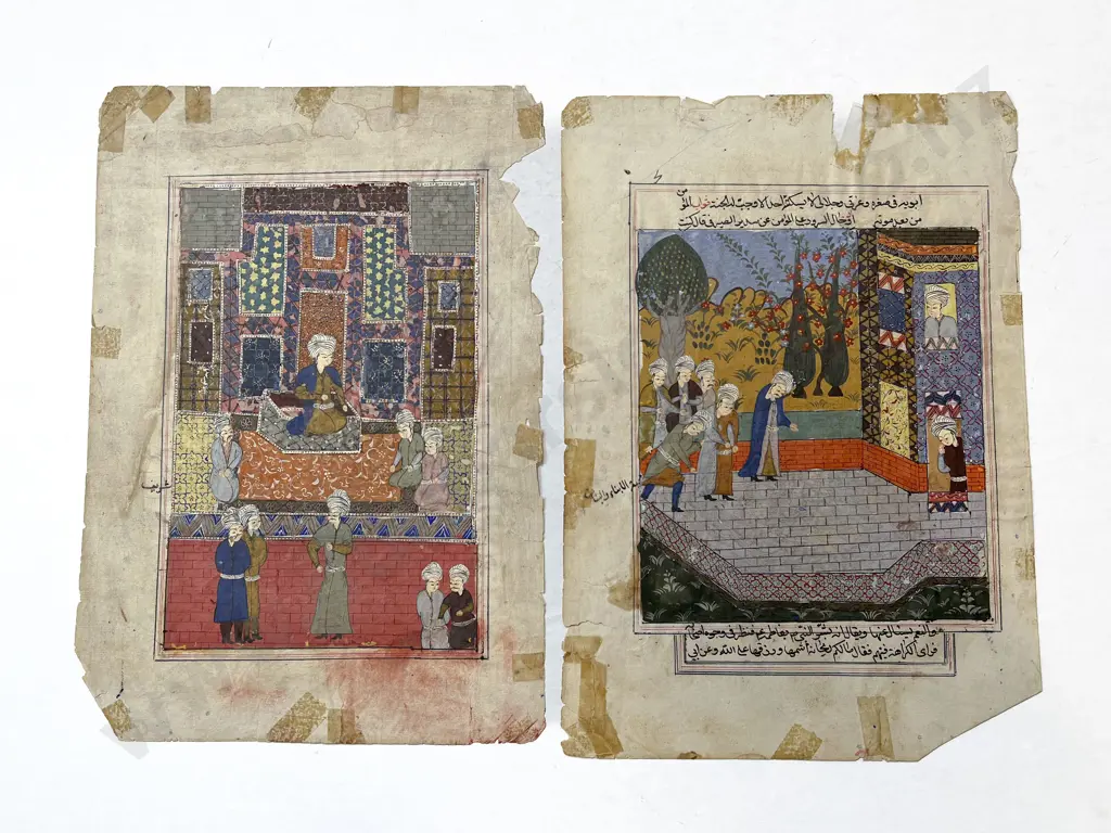 Two Moghul School Manuscript Illustrations (unframed) Image 1++