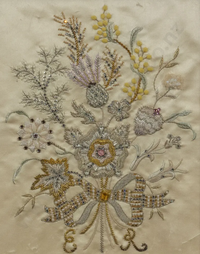 Norman Hartnell's Sample for the Coronation Dress for Queen Elizabeth II Image 1++