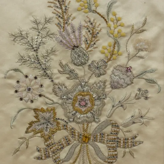 Norman Hartnell's Sample for the Coronation Dress for Queen Elizabeth II