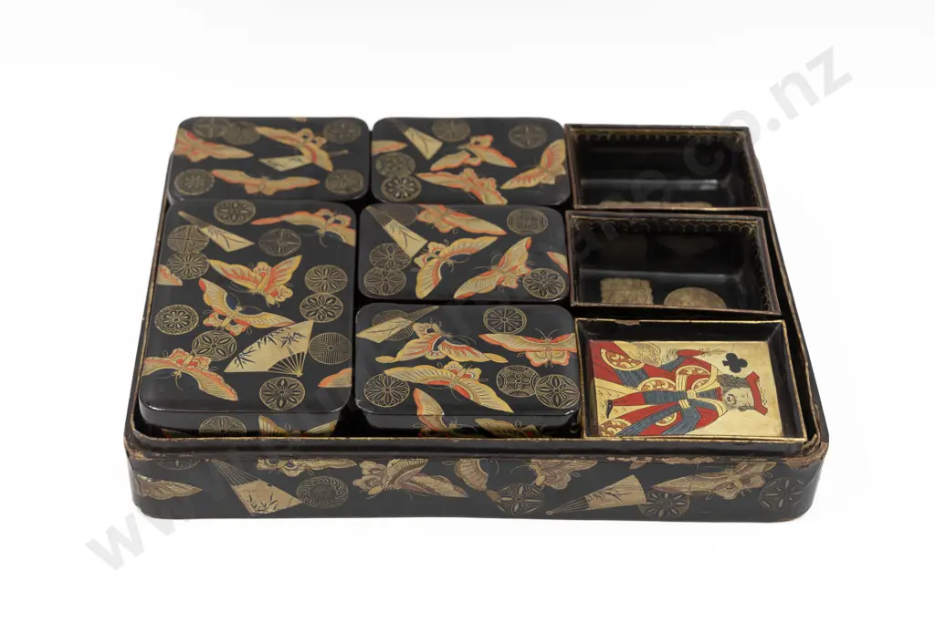 Fine Quality Chinese Lacquered Games Box Image 1++