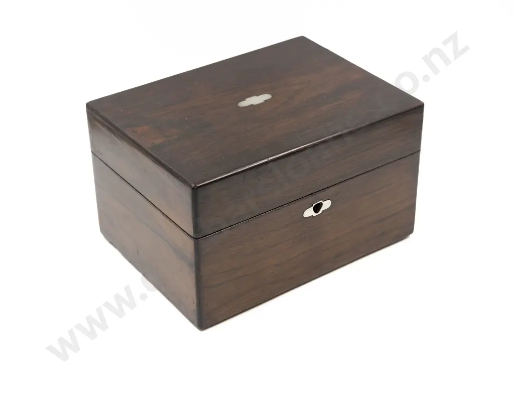 Vict Rosewood Gentlemans Travelling Dressing Table Box Image 1++