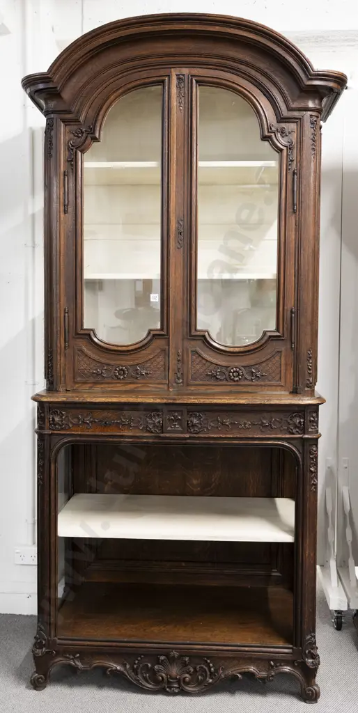 C19th French Oak Cabinet on Stand Image 1++